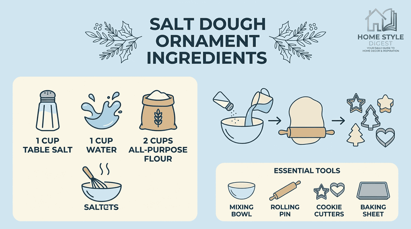 Salt Dough Ornament Ingredients